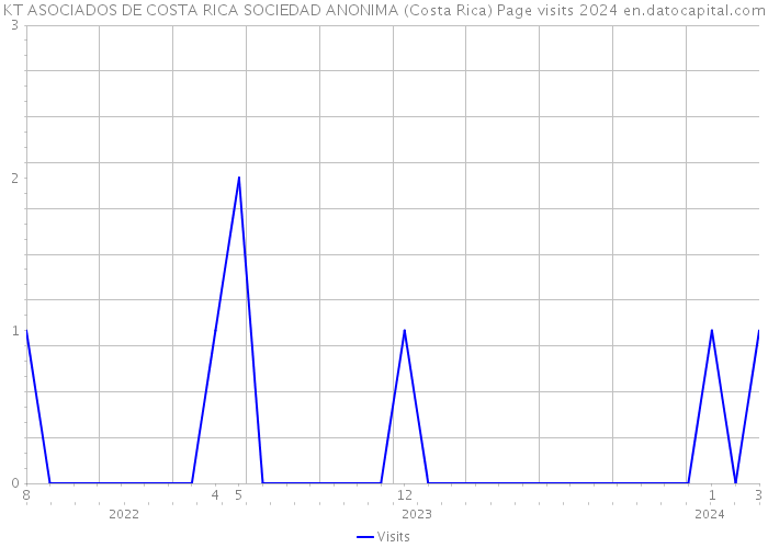 KT ASOCIADOS DE COSTA RICA SOCIEDAD ANONIMA (Costa Rica) Page visits 2024 