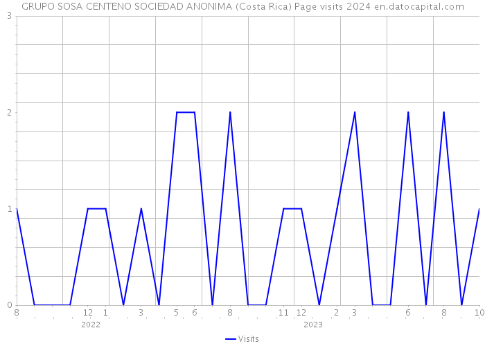 GRUPO SOSA CENTENO SOCIEDAD ANONIMA (Costa Rica) Page visits 2024 
