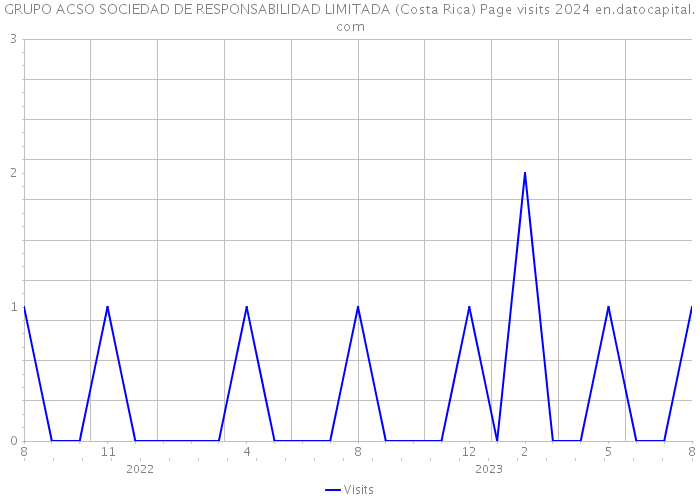 GRUPO ACSO SOCIEDAD DE RESPONSABILIDAD LIMITADA (Costa Rica) Page visits 2024 