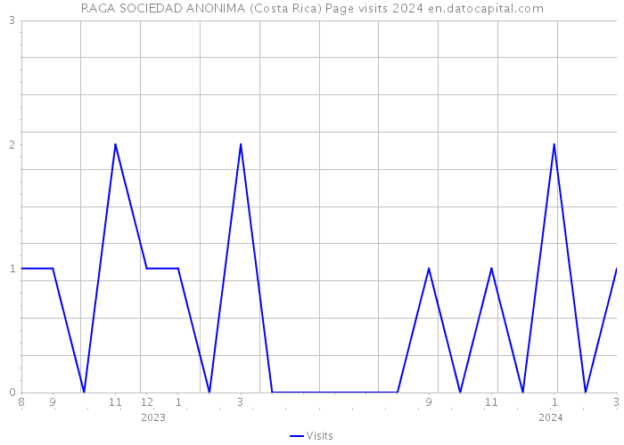 RAGA SOCIEDAD ANONIMA (Costa Rica) Page visits 2024 