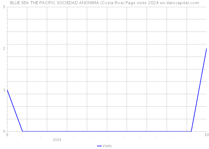 BLUE SEA THE PACIFIC SOCIEDAD ANONIMA (Costa Rica) Page visits 2024 