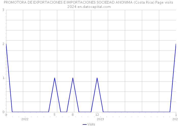 PROMOTORA DE EXPORTACIONES E IMPORTACIONES SOCIEDAD ANONIMA (Costa Rica) Page visits 2024 