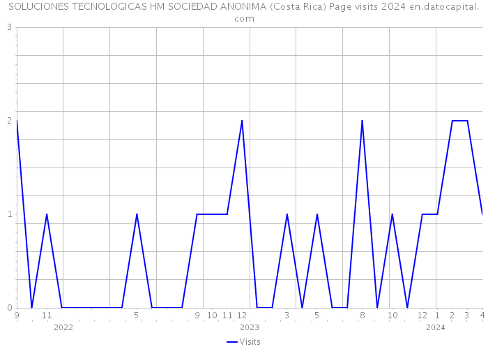 SOLUCIONES TECNOLOGICAS HM SOCIEDAD ANONIMA (Costa Rica) Page visits 2024 