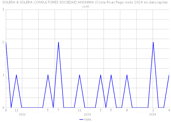 SOLERA & SOLERA CONSULTORES SOCIEDAD ANONIMA (Costa Rica) Page visits 2024 