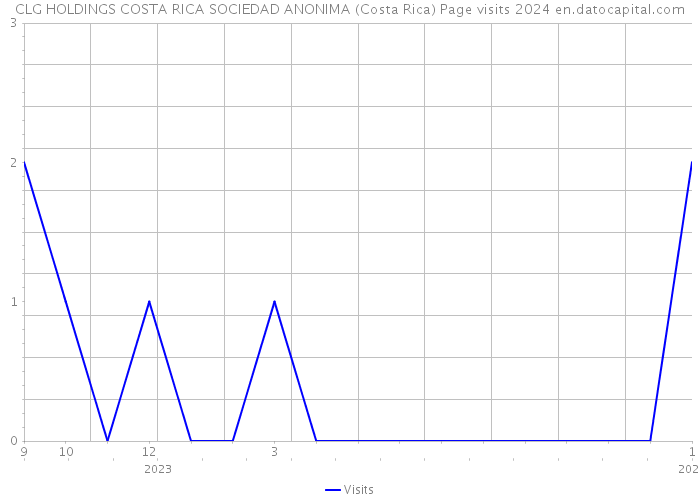 CLG HOLDINGS COSTA RICA SOCIEDAD ANONIMA (Costa Rica) Page visits 2024 
