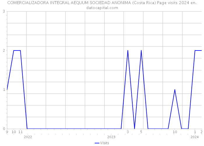 COMERCIALIZADORA INTEGRAL AEQUUM SOCIEDAD ANONIMA (Costa Rica) Page visits 2024 