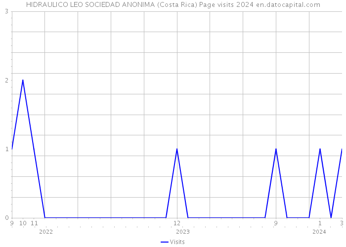 HIDRAULICO LEO SOCIEDAD ANONIMA (Costa Rica) Page visits 2024 