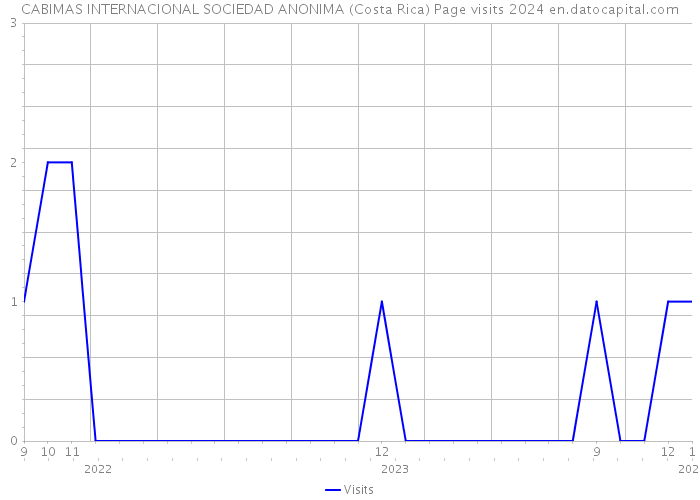 CABIMAS INTERNACIONAL SOCIEDAD ANONIMA (Costa Rica) Page visits 2024 