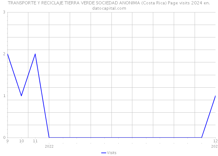 TRANSPORTE Y RECICLAJE TIERRA VERDE SOCIEDAD ANONIMA (Costa Rica) Page visits 2024 