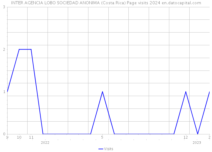 INTER AGENCIA LOBO SOCIEDAD ANONIMA (Costa Rica) Page visits 2024 