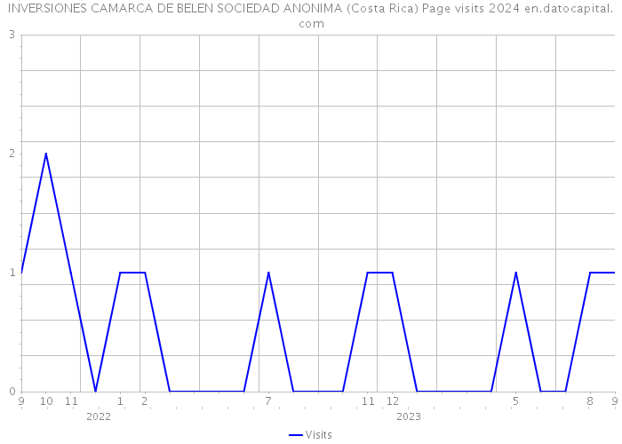 INVERSIONES CAMARCA DE BELEN SOCIEDAD ANONIMA (Costa Rica) Page visits 2024 