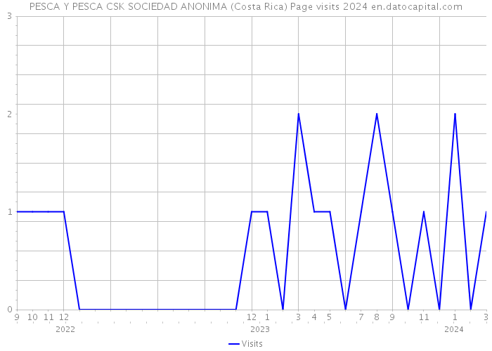 PESCA Y PESCA CSK SOCIEDAD ANONIMA (Costa Rica) Page visits 2024 