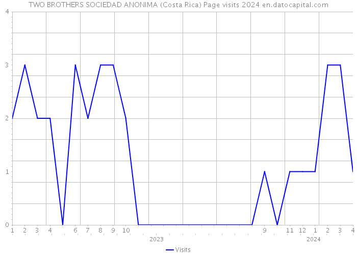 TWO BROTHERS SOCIEDAD ANONIMA (Costa Rica) Page visits 2024 
