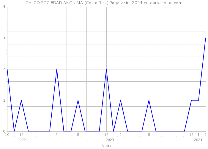 CALCO SOCIEDAD ANONIMA (Costa Rica) Page visits 2024 