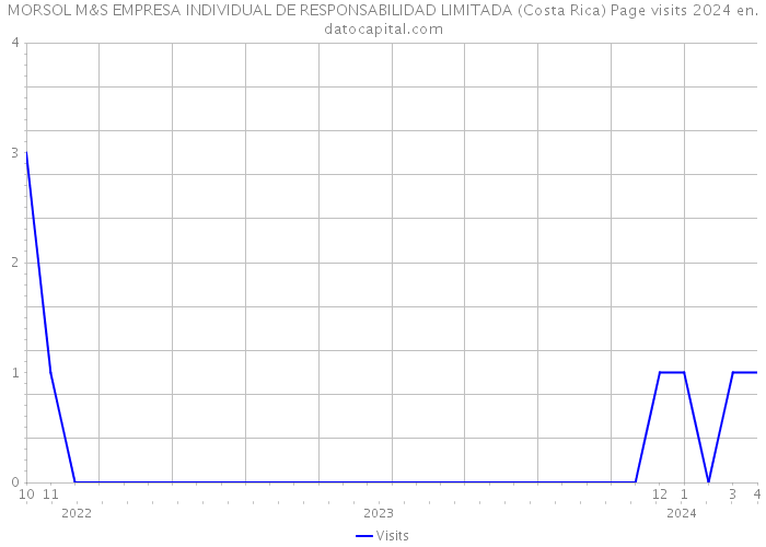 MORSOL M&S EMPRESA INDIVIDUAL DE RESPONSABILIDAD LIMITADA (Costa Rica) Page visits 2024 
