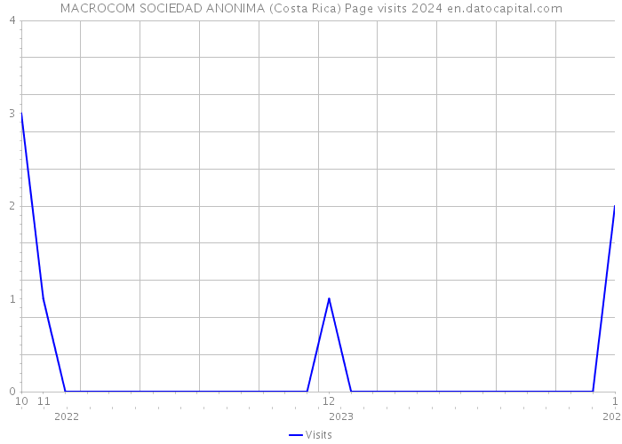 MACROCOM SOCIEDAD ANONIMA (Costa Rica) Page visits 2024 