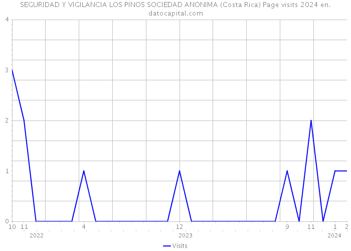 SEGURIDAD Y VIGILANCIA LOS PINOS SOCIEDAD ANONIMA (Costa Rica) Page visits 2024 