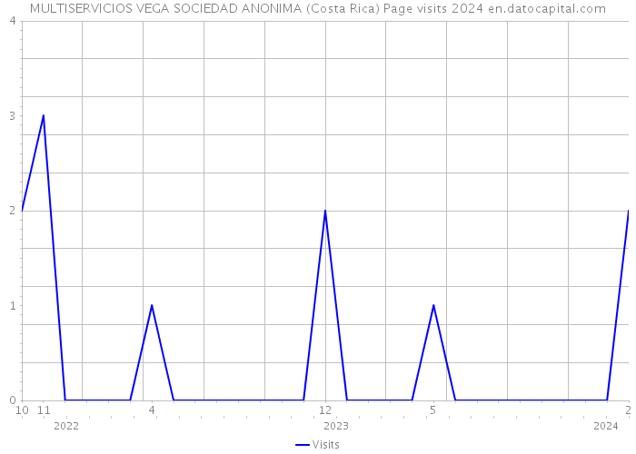 MULTISERVICIOS VEGA SOCIEDAD ANONIMA (Costa Rica) Page visits 2024 