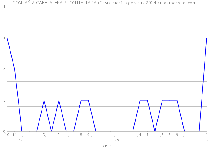 COMPAŃIA CAFETALERA PILON LIMITADA (Costa Rica) Page visits 2024 