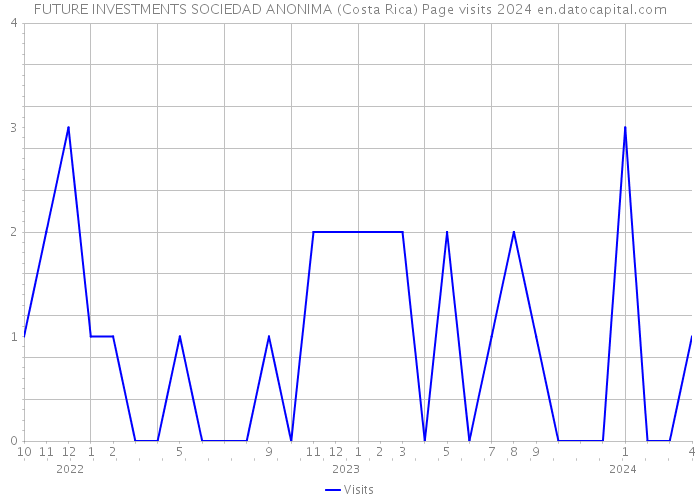 FUTURE INVESTMENTS SOCIEDAD ANONIMA (Costa Rica) Page visits 2024 