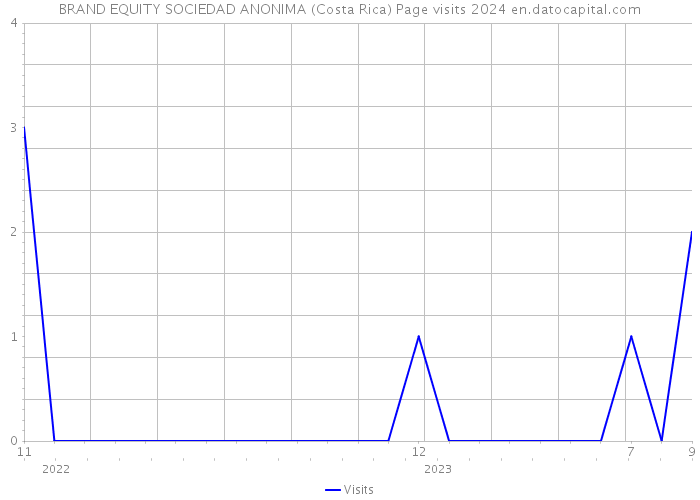 BRAND EQUITY SOCIEDAD ANONIMA (Costa Rica) Page visits 2024 