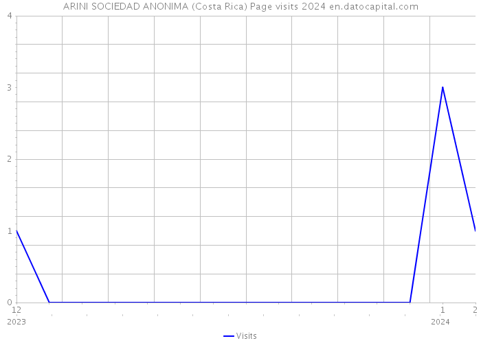 ARINI SOCIEDAD ANONIMA (Costa Rica) Page visits 2024 