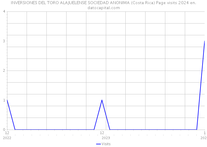 INVERSIONES DEL TORO ALAJUELENSE SOCIEDAD ANONIMA (Costa Rica) Page visits 2024 