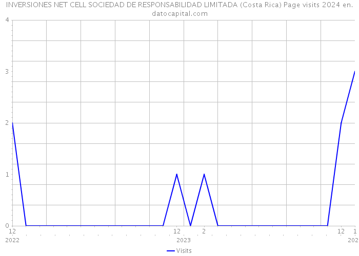 INVERSIONES NET CELL SOCIEDAD DE RESPONSABILIDAD LIMITADA (Costa Rica) Page visits 2024 