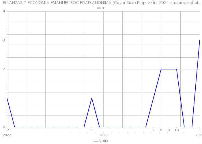 FINANZAS Y ECONOMIA EMANUEL SOCIEDAD ANONIMA (Costa Rica) Page visits 2024 
