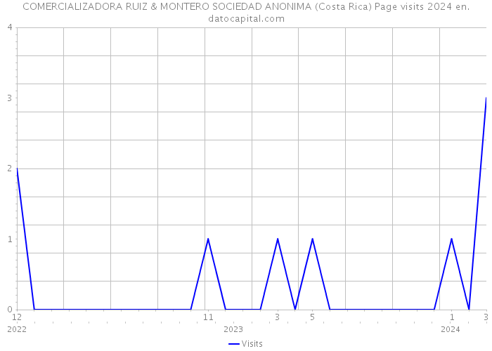 COMERCIALIZADORA RUIZ & MONTERO SOCIEDAD ANONIMA (Costa Rica) Page visits 2024 