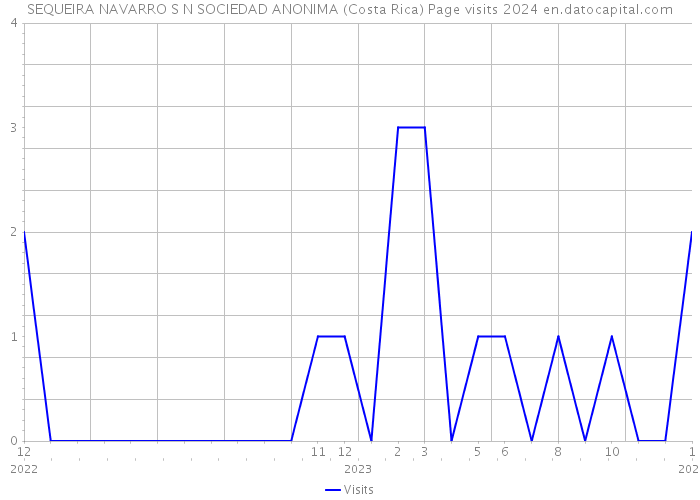 SEQUEIRA NAVARRO S N SOCIEDAD ANONIMA (Costa Rica) Page visits 2024 