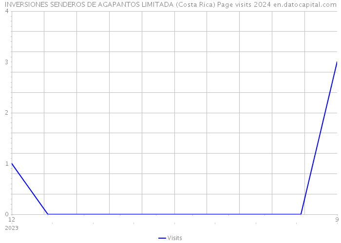 INVERSIONES SENDEROS DE AGAPANTOS LIMITADA (Costa Rica) Page visits 2024 
