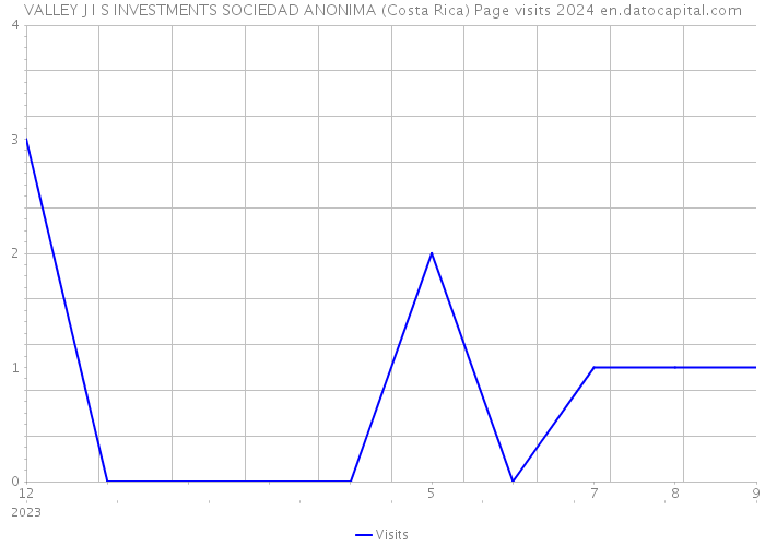 VALLEY J I S INVESTMENTS SOCIEDAD ANONIMA (Costa Rica) Page visits 2024 