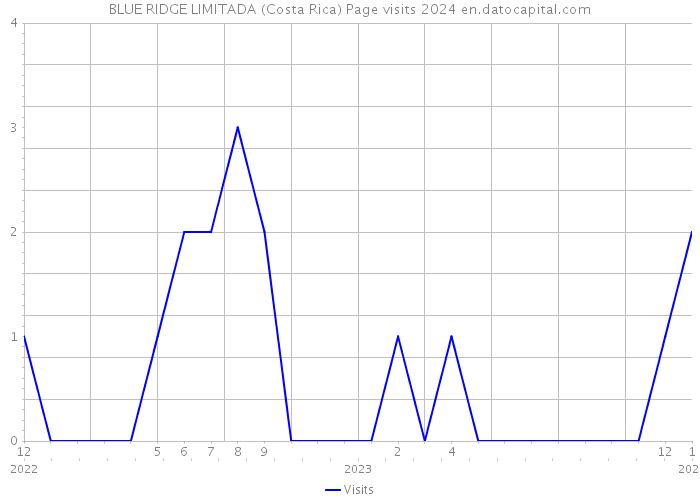 BLUE RIDGE LIMITADA (Costa Rica) Page visits 2024 