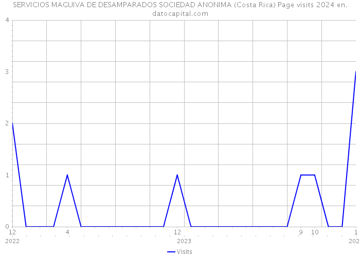SERVICIOS MAGUIVA DE DESAMPARADOS SOCIEDAD ANONIMA (Costa Rica) Page visits 2024 