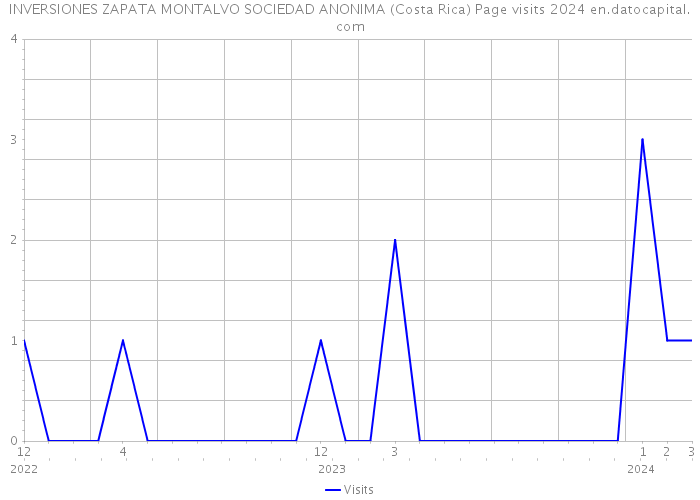 INVERSIONES ZAPATA MONTALVO SOCIEDAD ANONIMA (Costa Rica) Page visits 2024 