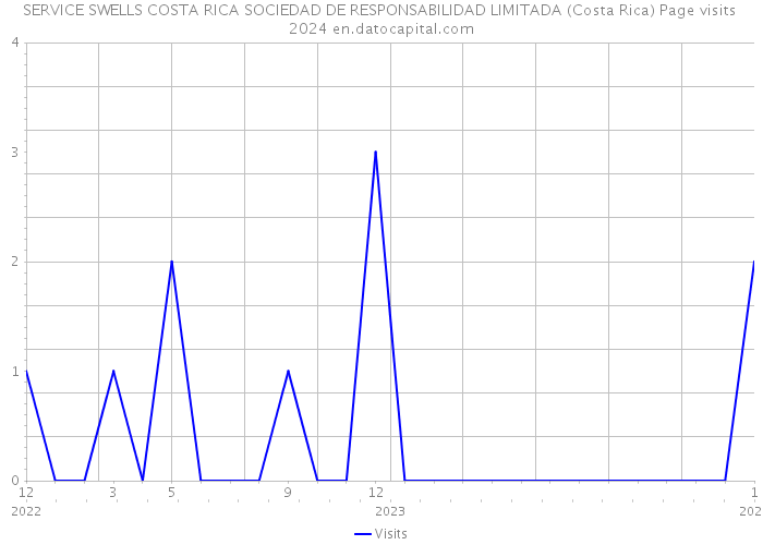 SERVICE SWELLS COSTA RICA SOCIEDAD DE RESPONSABILIDAD LIMITADA (Costa Rica) Page visits 2024 