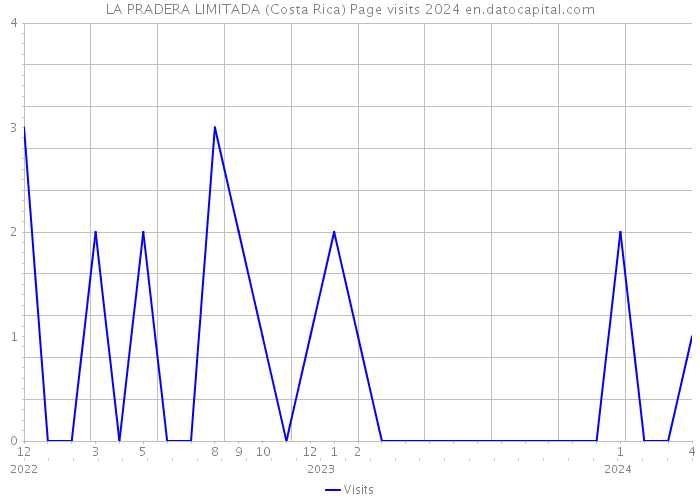 LA PRADERA LIMITADA (Costa Rica) Page visits 2024 