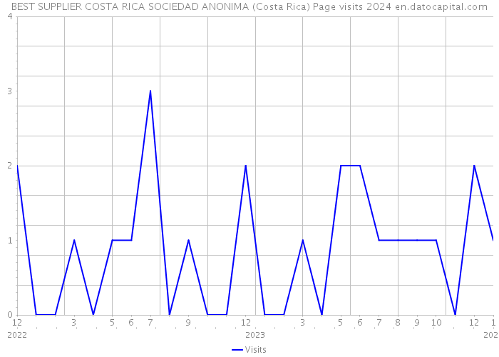 BEST SUPPLIER COSTA RICA SOCIEDAD ANONIMA (Costa Rica) Page visits 2024 