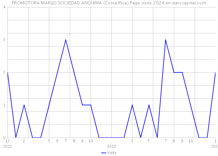 PROMOTORA MARIJO SOCIEDAD ANONIMA (Costa Rica) Page visits 2024 