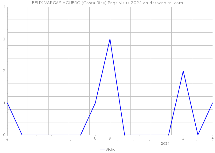 FELIX VARGAS AGUERO (Costa Rica) Page visits 2024 