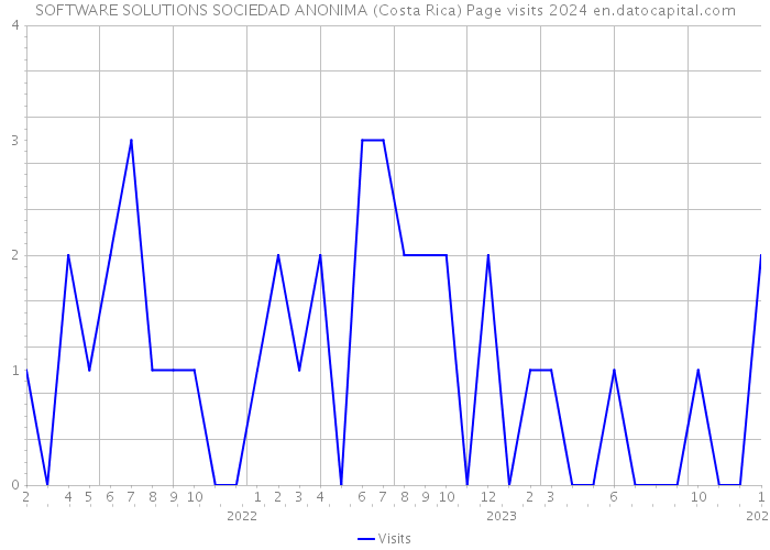 SOFTWARE SOLUTIONS SOCIEDAD ANONIMA (Costa Rica) Page visits 2024 