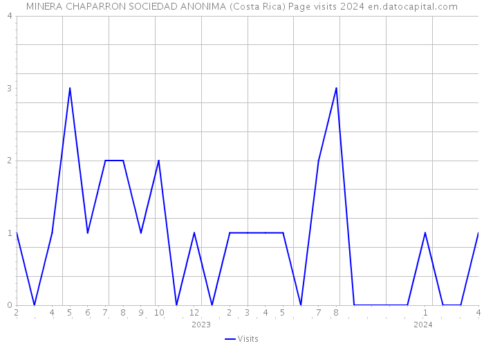MINERA CHAPARRON SOCIEDAD ANONIMA (Costa Rica) Page visits 2024 