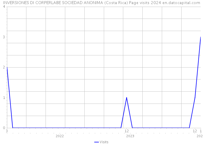 INVERSIONES DI CORPERLABE SOCIEDAD ANONIMA (Costa Rica) Page visits 2024 