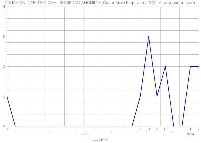 G S MAGIA INTERNACIONAL SOCIEDAD ANONIMA (Costa Rica) Page visits 2024 