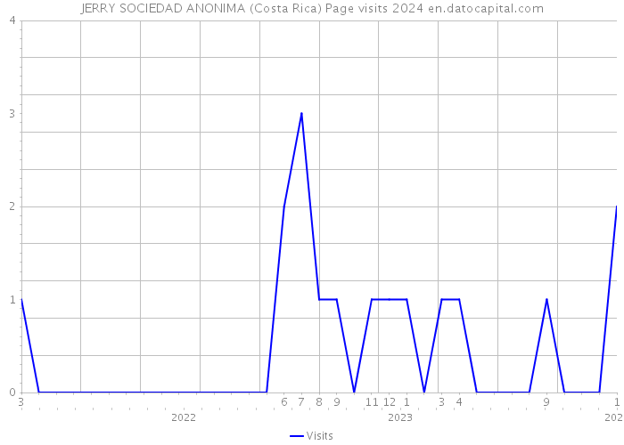 JERRY SOCIEDAD ANONIMA (Costa Rica) Page visits 2024 