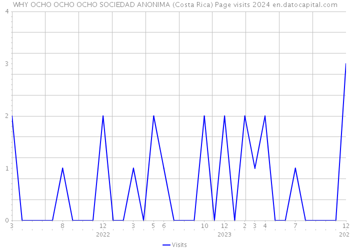 WHY OCHO OCHO OCHO SOCIEDAD ANONIMA (Costa Rica) Page visits 2024 