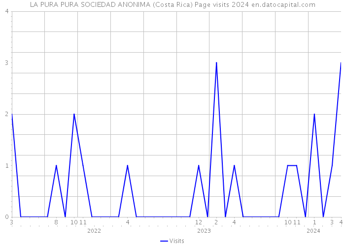 LA PURA PURA SOCIEDAD ANONIMA (Costa Rica) Page visits 2024 