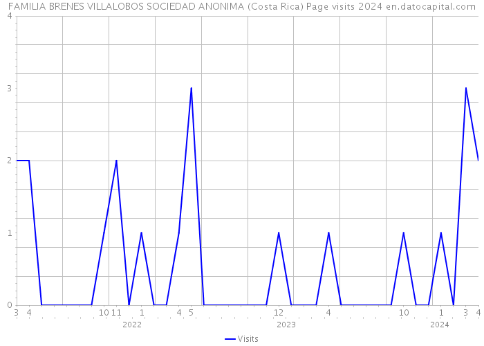 FAMILIA BRENES VILLALOBOS SOCIEDAD ANONIMA (Costa Rica) Page visits 2024 