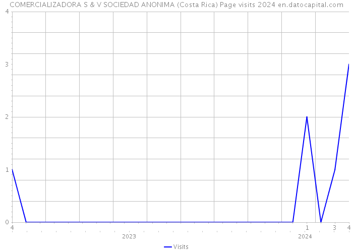 COMERCIALIZADORA S & V SOCIEDAD ANONIMA (Costa Rica) Page visits 2024 